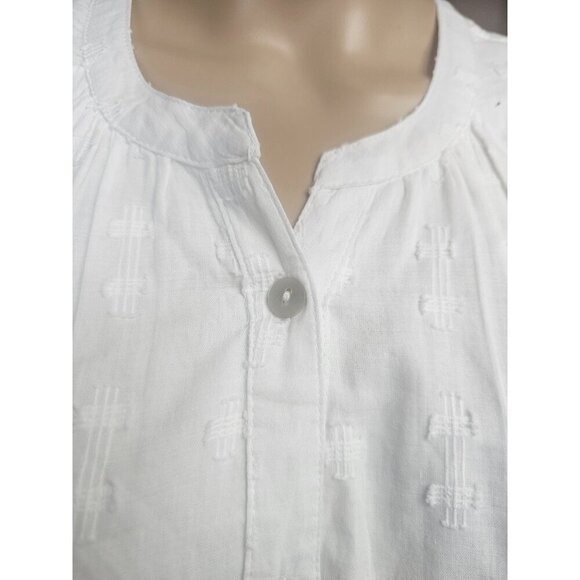 Sundance Cotton Textured Flared Sleeves Mini Dress M - Picture 3 of 7